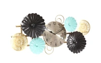 Decorative Metal Wal Clock - Free Size, Metal, Decorative, Pack of 1